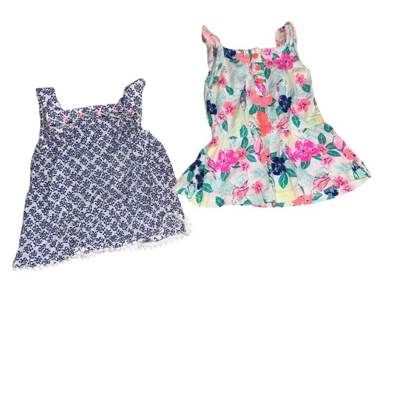 12 Months Girls' Carters Clothing Bundle with Floral & Polka Dot Patterns 11 Pcs - Picture 5 of 5